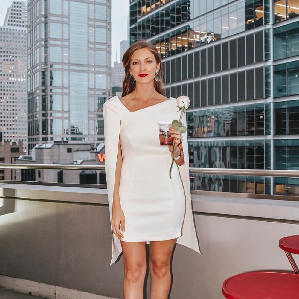 ASOS cape mini dress